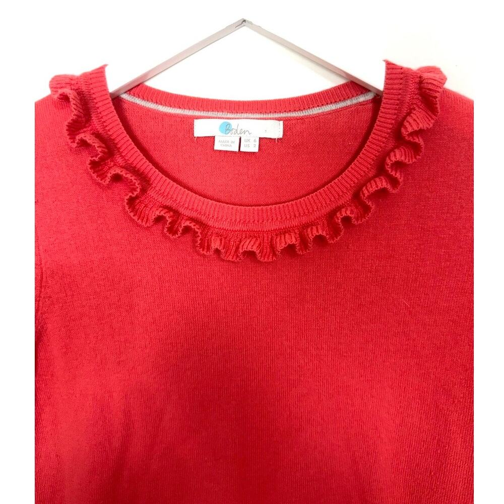Boden Ruffle Wool Sweater - Picture 3 of 6